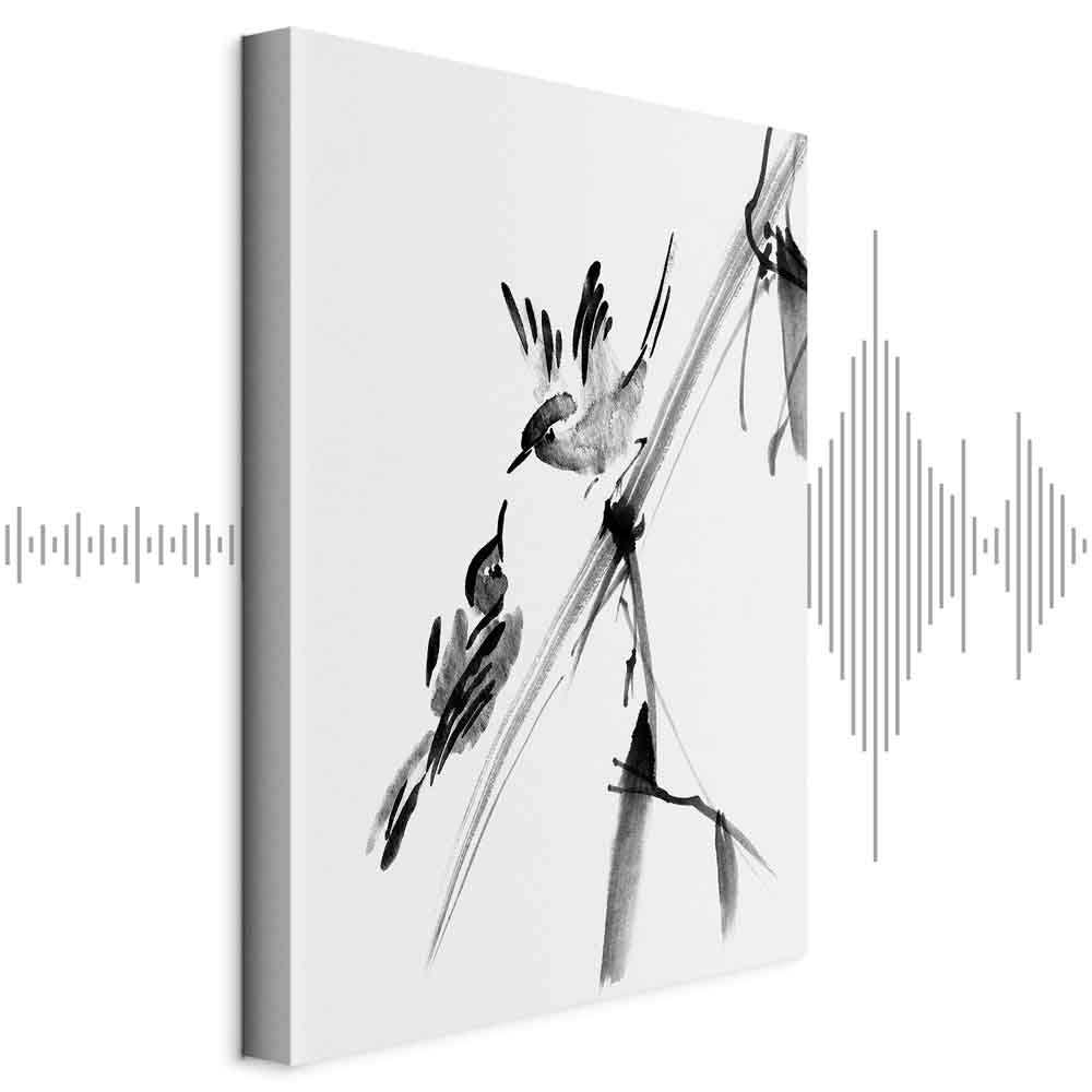 Winged Love Bird Animals Canvas Print