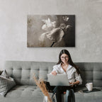 Venetian Floral Splendor Wide Canvas Print