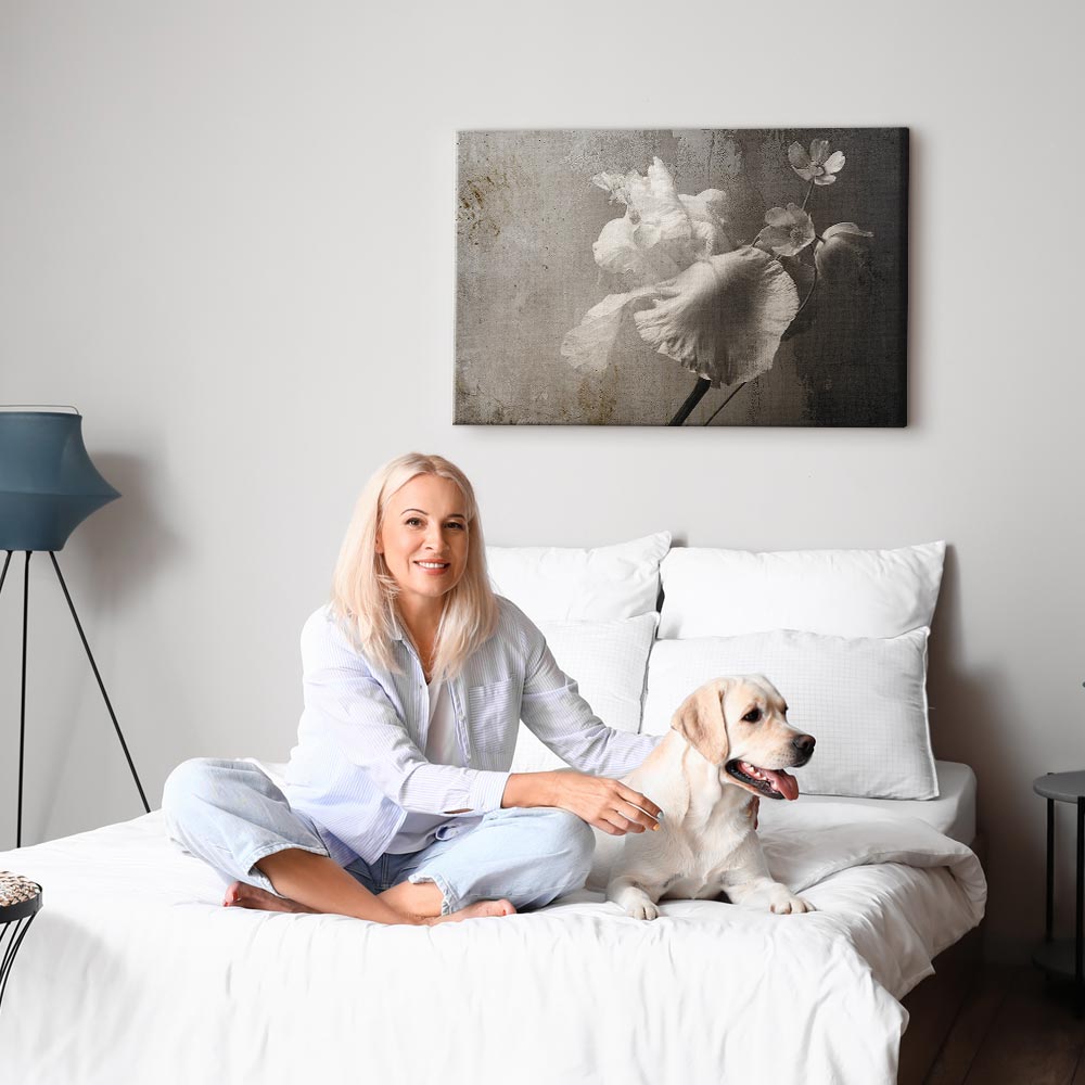 Venetian Floral Splendor Wide Canvas Print