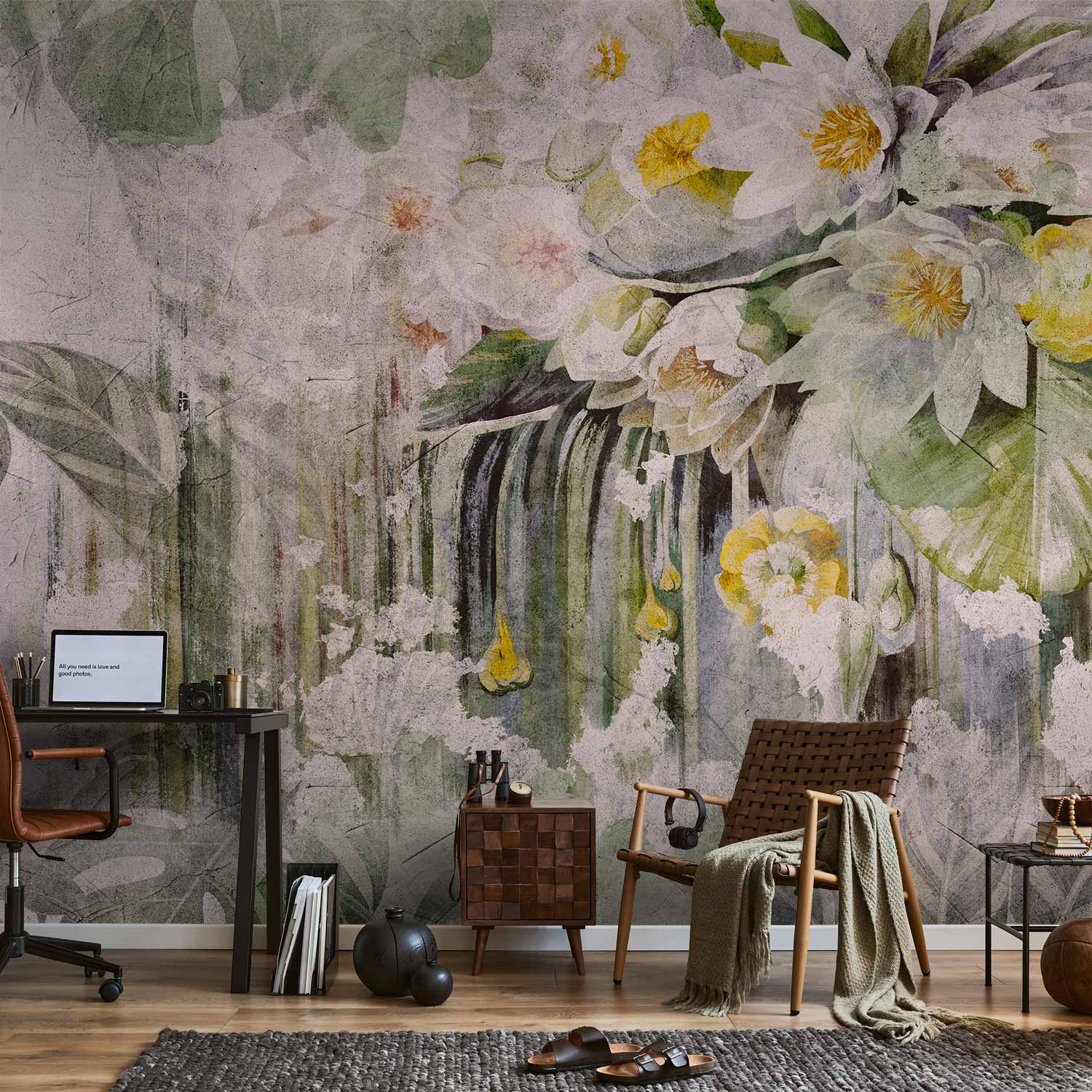 Wild Floral Moment Nature Wall Mural