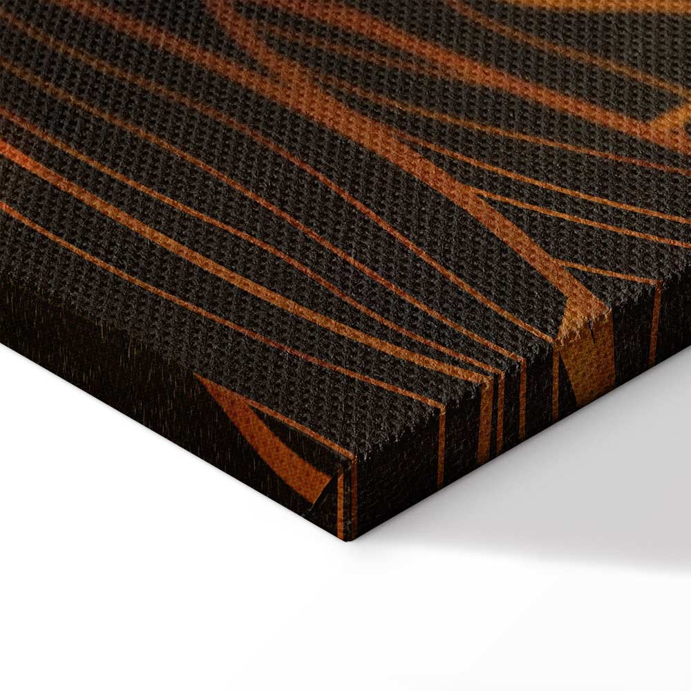 Golden Autumn Leaves Nature Canvas Print