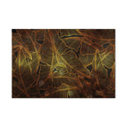 Golden Autumn Leaves Nature Canvas Print