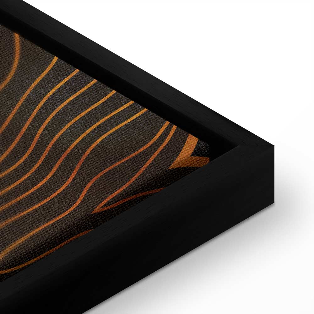 Golden Autumn Leaves Nature Canvas Print