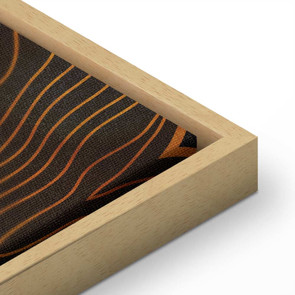 Golden Autumn Leaves Nature Canvas Print