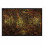 Golden Autumn Leaves Nature Canvas Print