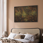 Golden Autumn Leaves Nature Canvas Print