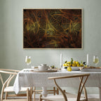 Golden Autumn Leaves Nature Canvas Print