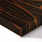 Golden Autumn Leaves Nature Canvas Print