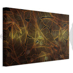 Golden Autumn Leaves Nature Canvas Print