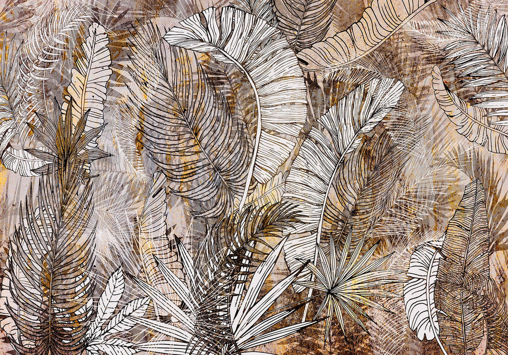 Wall Mural Leaves Honey Plumes