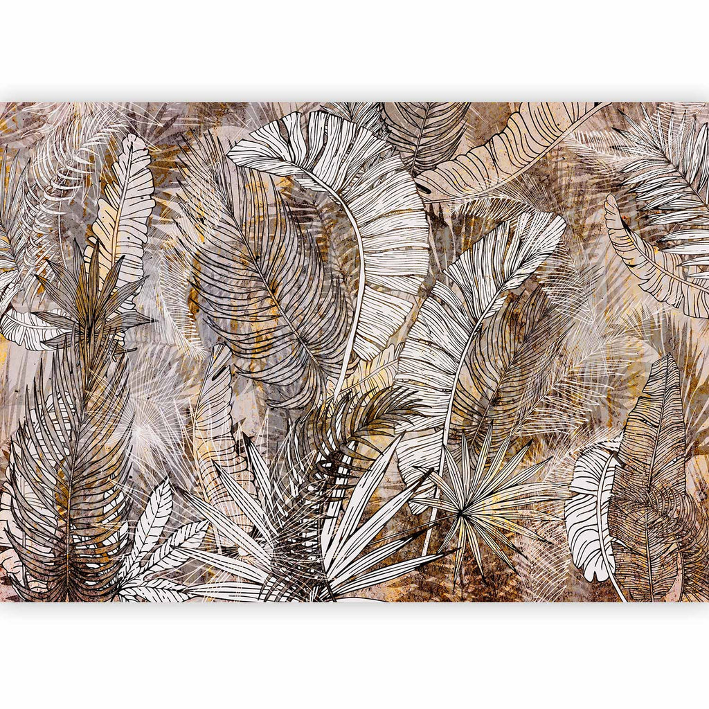Wall Mural Leaves Honey Plumes