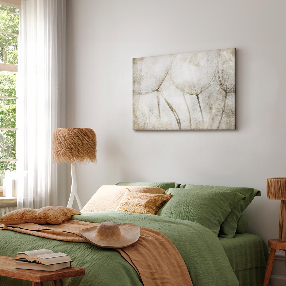 Dandelion Meadow Peaceful Canvas Print