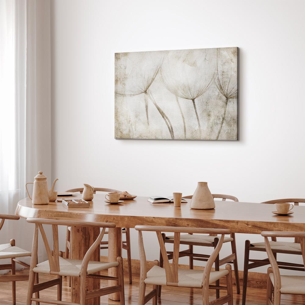 Dandelion Meadow Peaceful Canvas Print