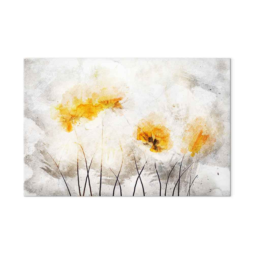 Floral Nature Texture Wide Canvas Print