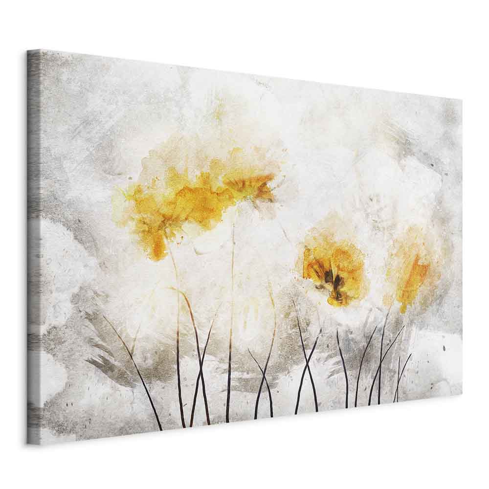 Floral Nature Texture Wide Canvas Print