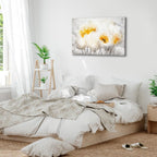 Floral Nature Texture Wide Canvas Print