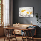 Floral Nature Texture Wide Canvas Print