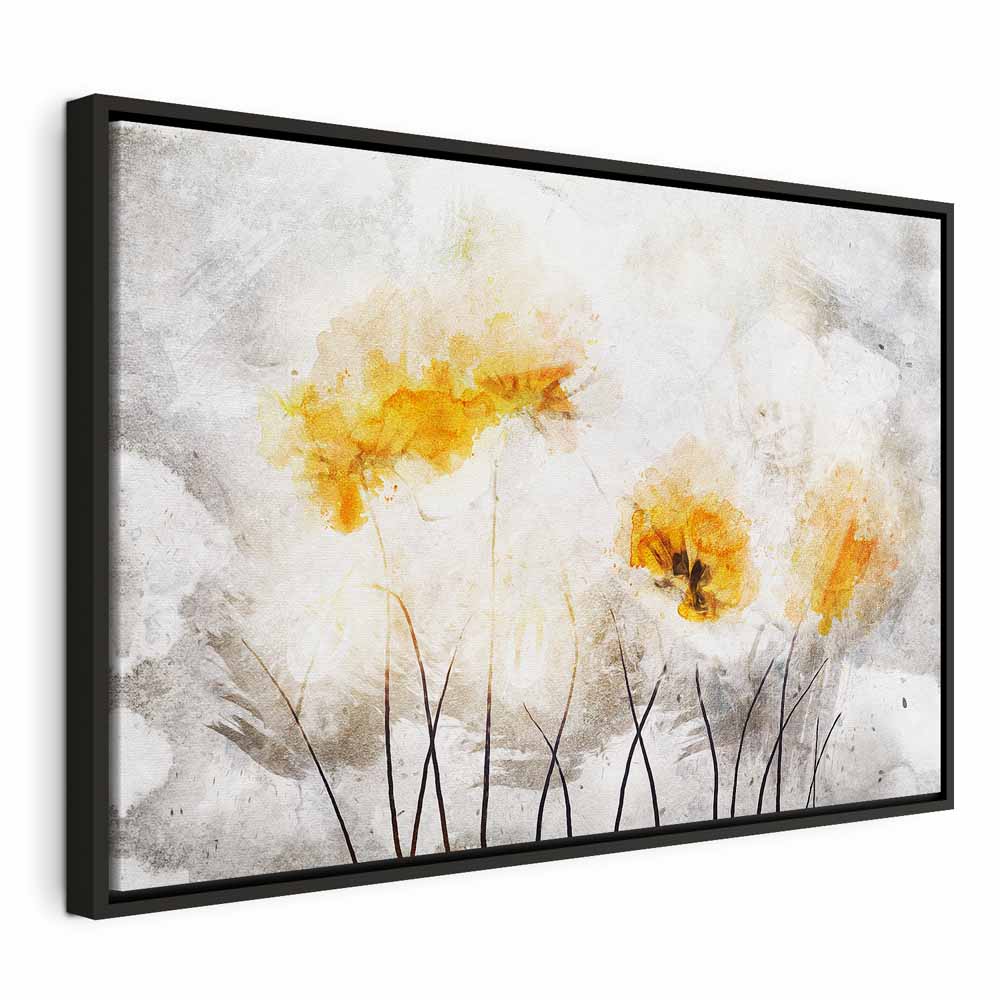 Floral Nature Texture Wide Canvas Print