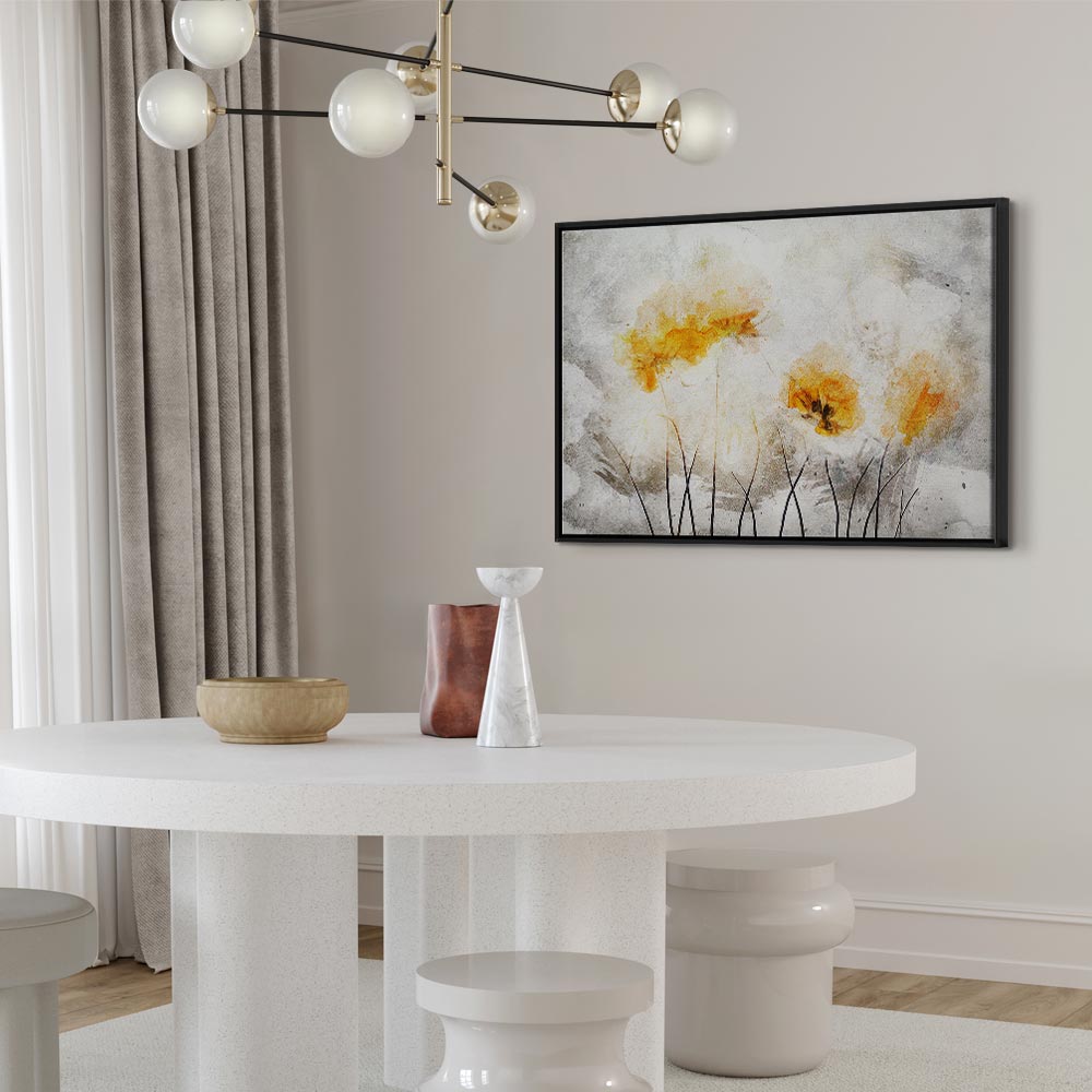 Floral Nature Texture Wide Canvas Print