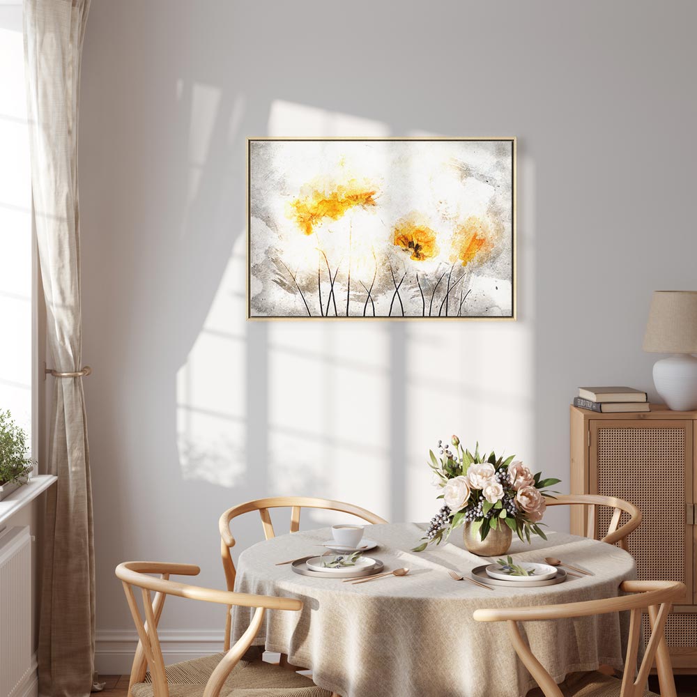 Floral Nature Texture Wide Canvas Print