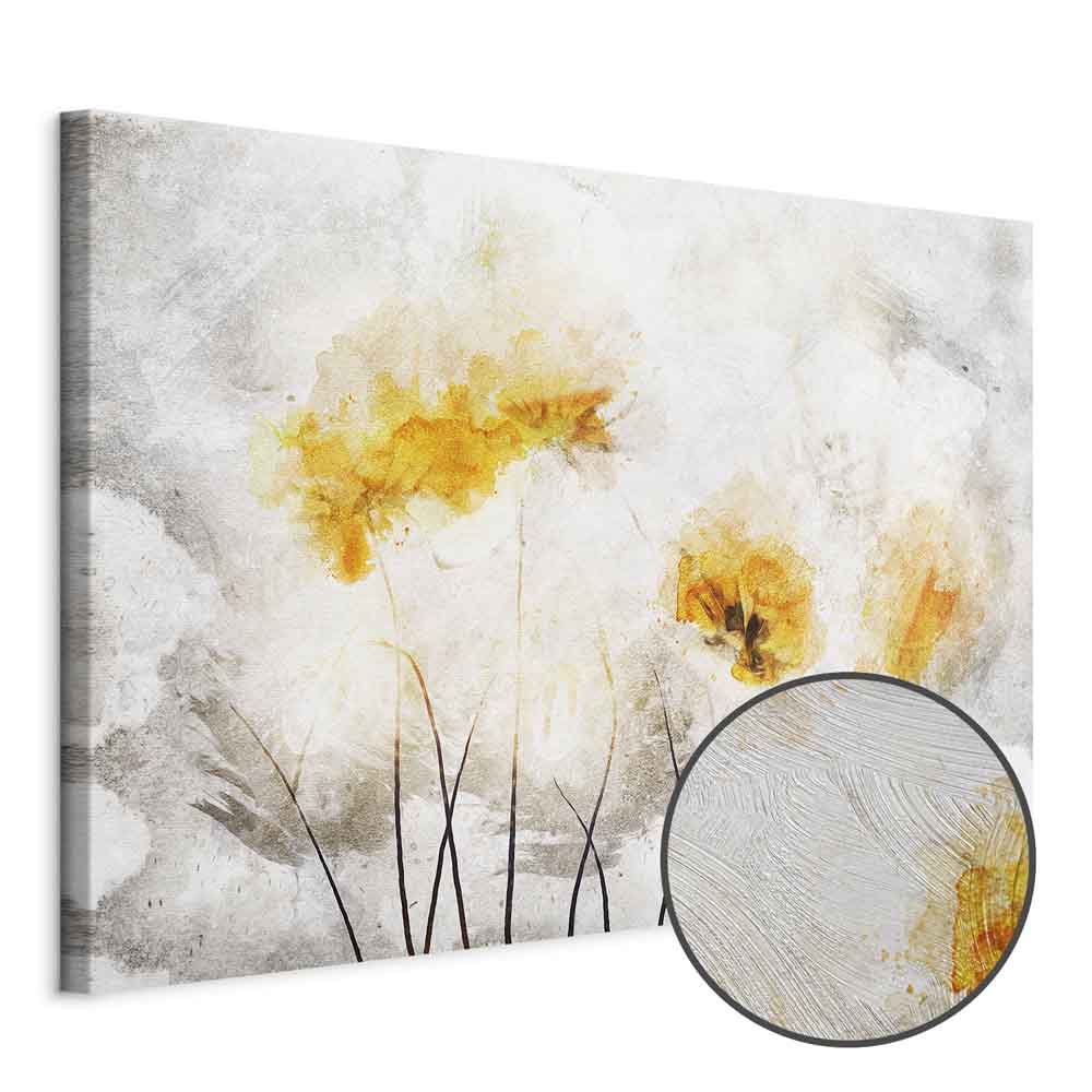 Floral Nature Texture Wide Canvas Print