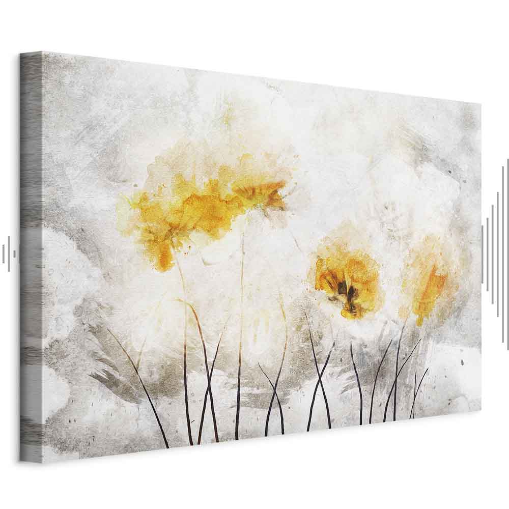 Floral Nature Texture Wide Canvas Print