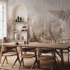 Deer in Fern Forest Concrete Wall Mural