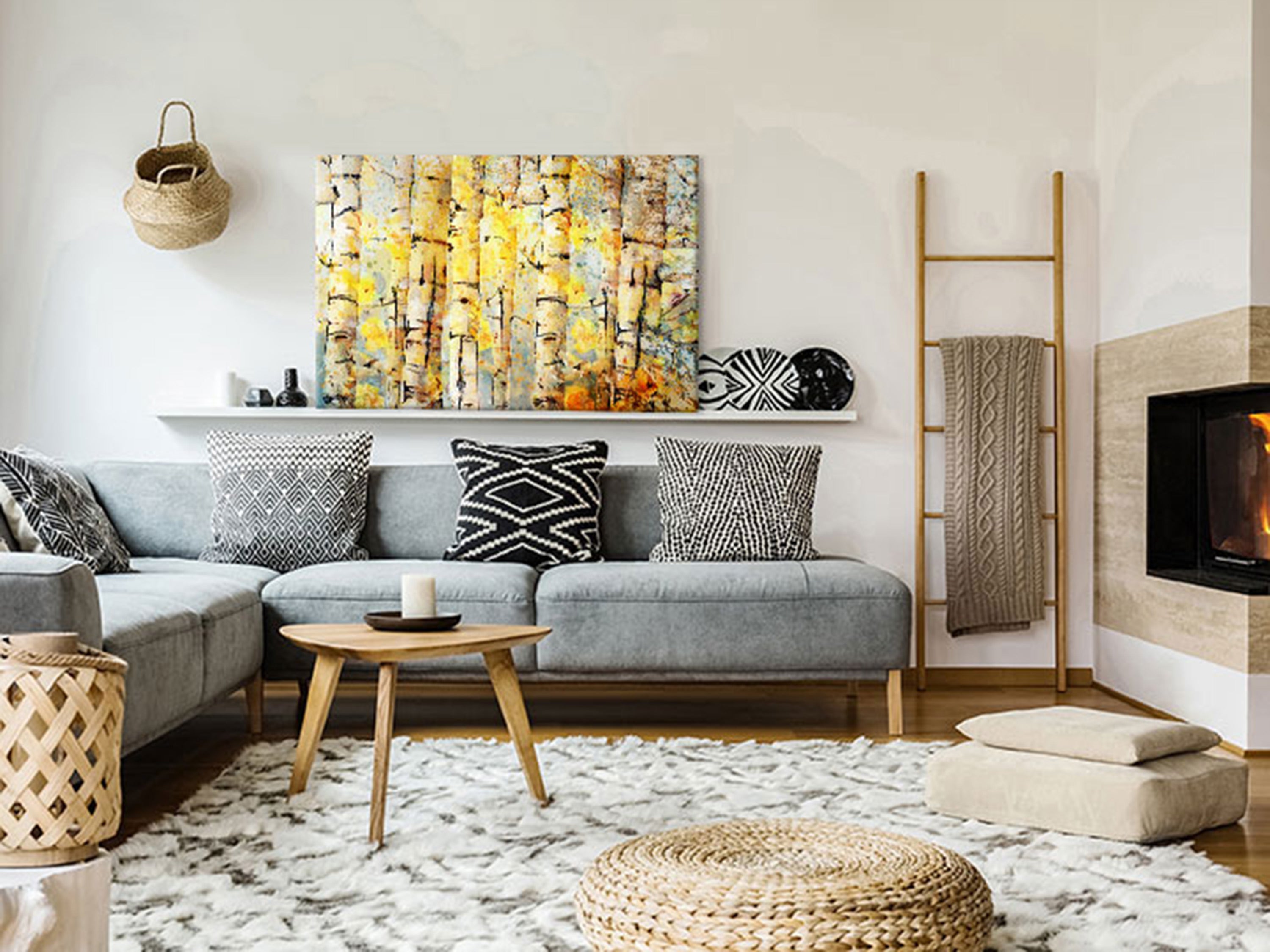 Canvas Print - Summer Colors of the Forest (1 Part) Wide