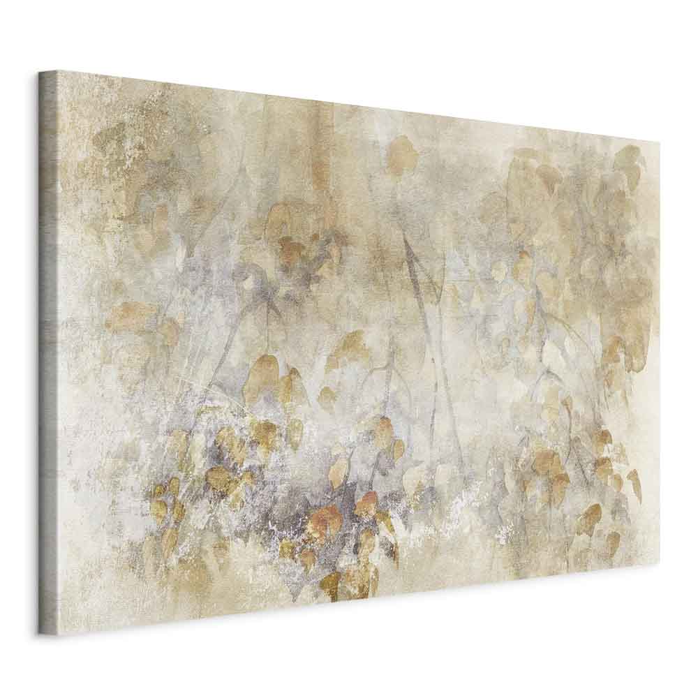 Watercolor Nature Leaves Texture Canvas Print