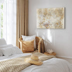 Watercolor Nature Leaves Texture Canvas Print