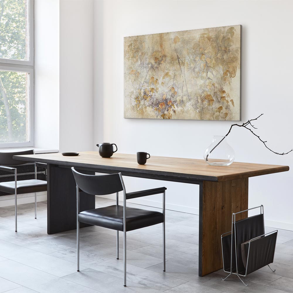 Watercolor Nature Leaves Texture Canvas Print