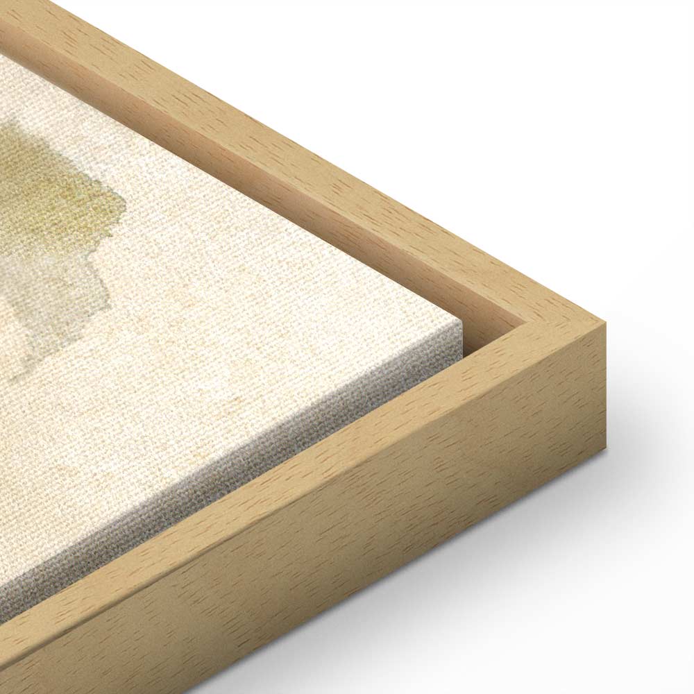 Watercolor Nature Leaves Texture Canvas Print