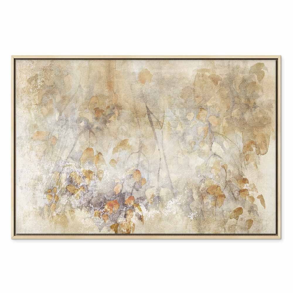 Watercolor Nature Leaves Texture Canvas Print