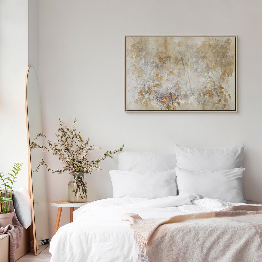 Watercolor Nature Leaves Texture Canvas Print