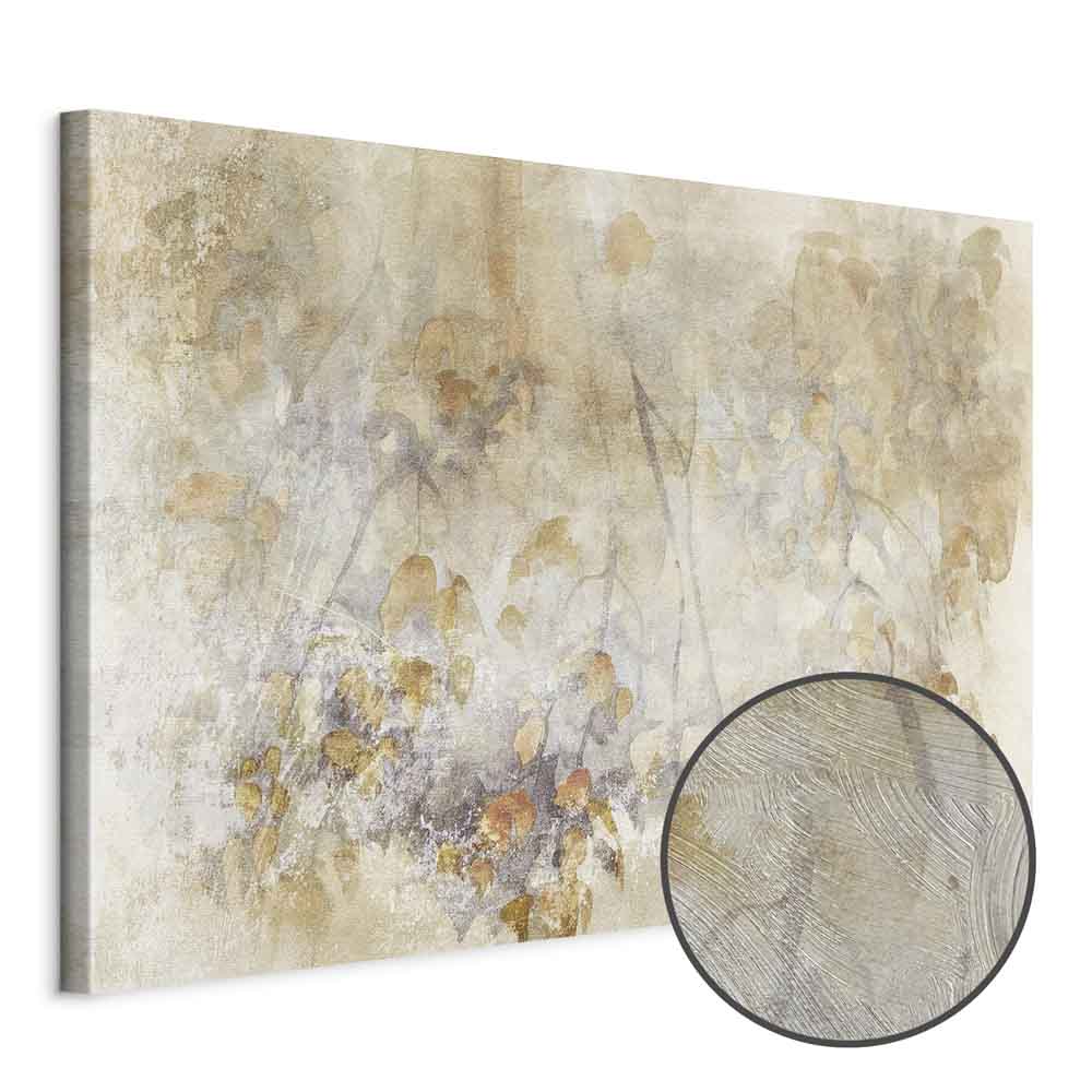 Watercolor Nature Leaves Texture Canvas Print