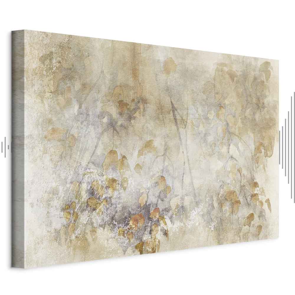 Watercolor Nature Leaves Texture Canvas Print