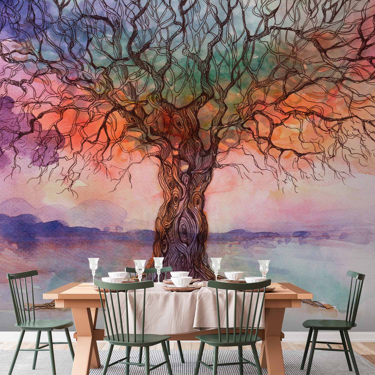 Wall Mural - Colorful nature stories