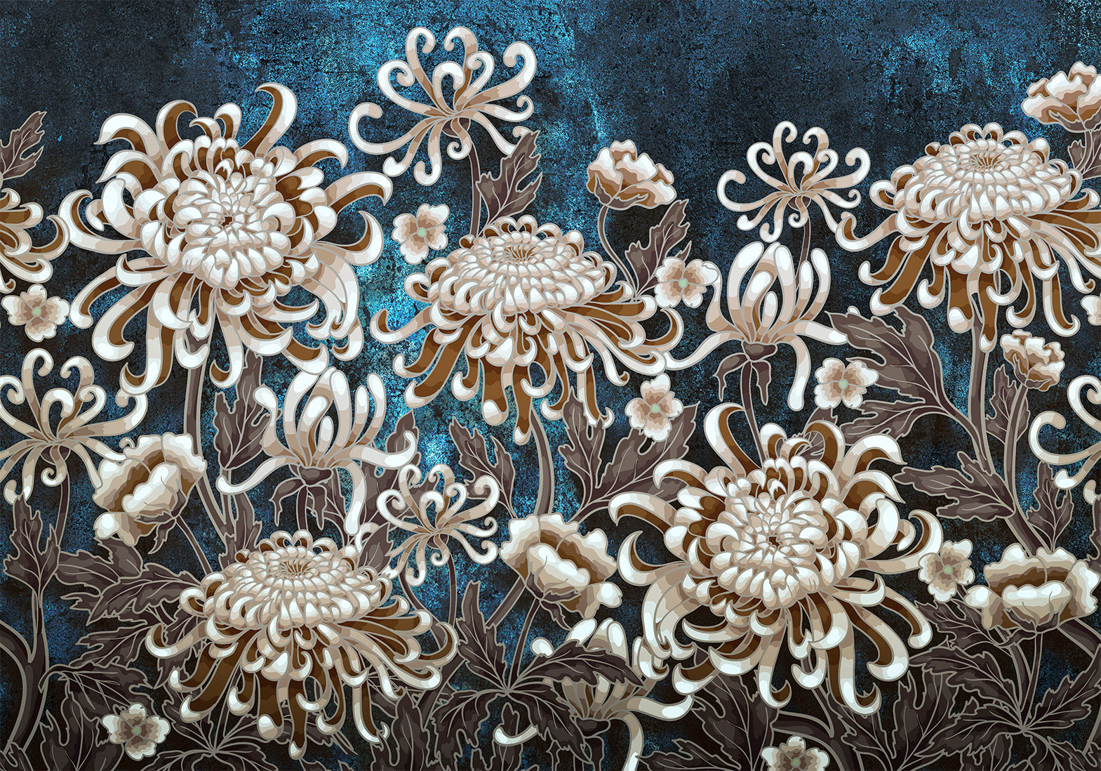 Wall Mural Sea Flowers