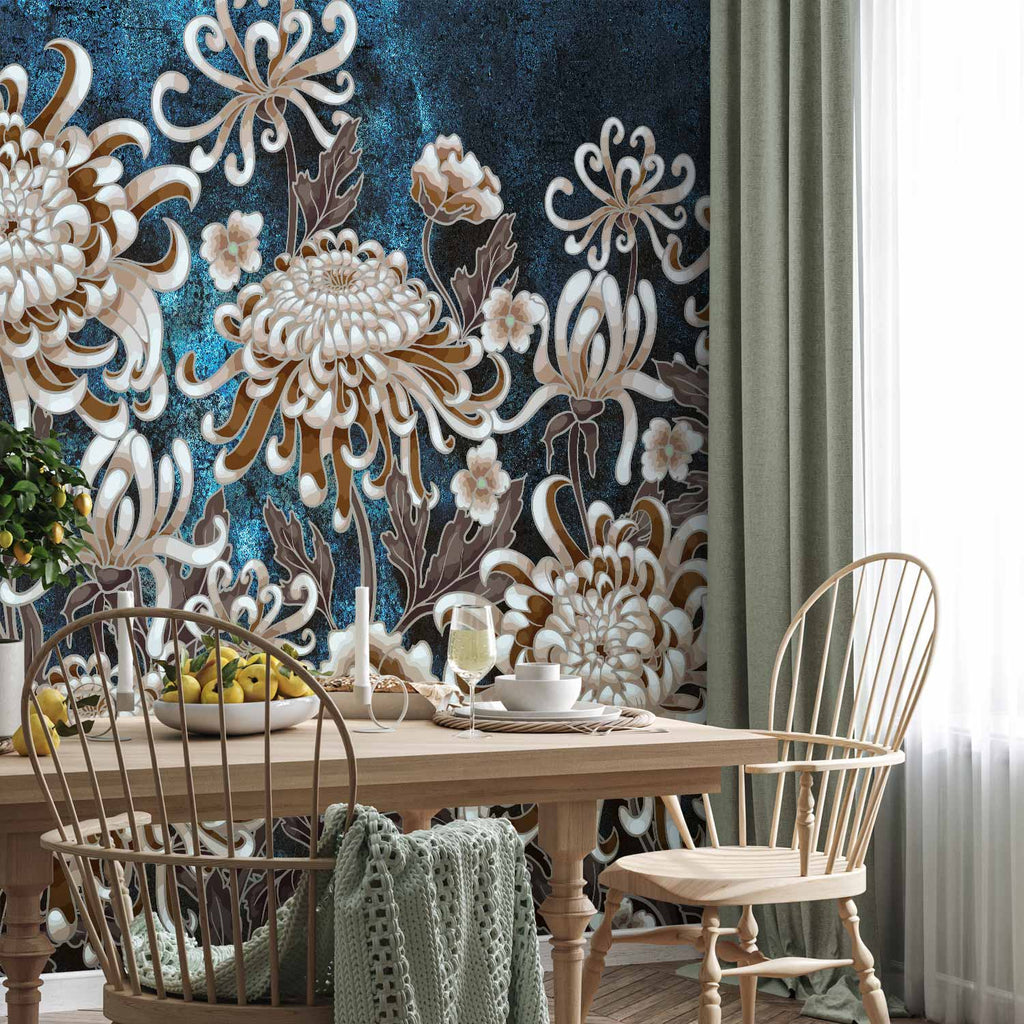Sea Flowers Floral Wall Mural