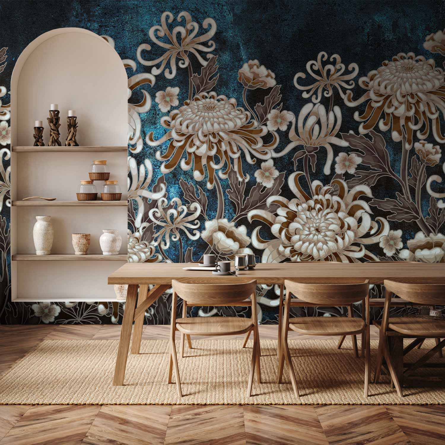 Wall Mural Sea Flowers