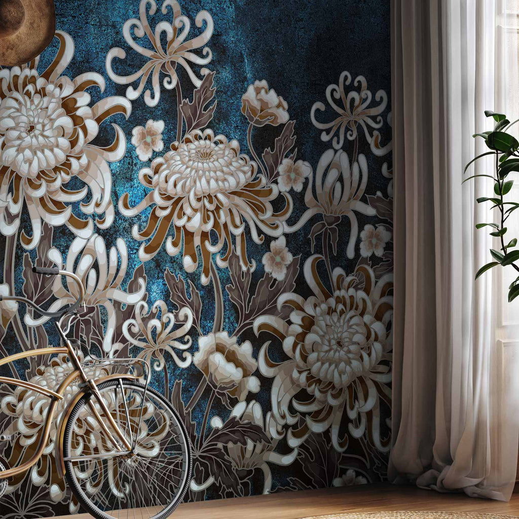Sea Flowers Floral Wall Mural