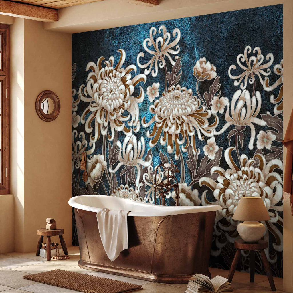Sea Flowers Floral Wall Mural