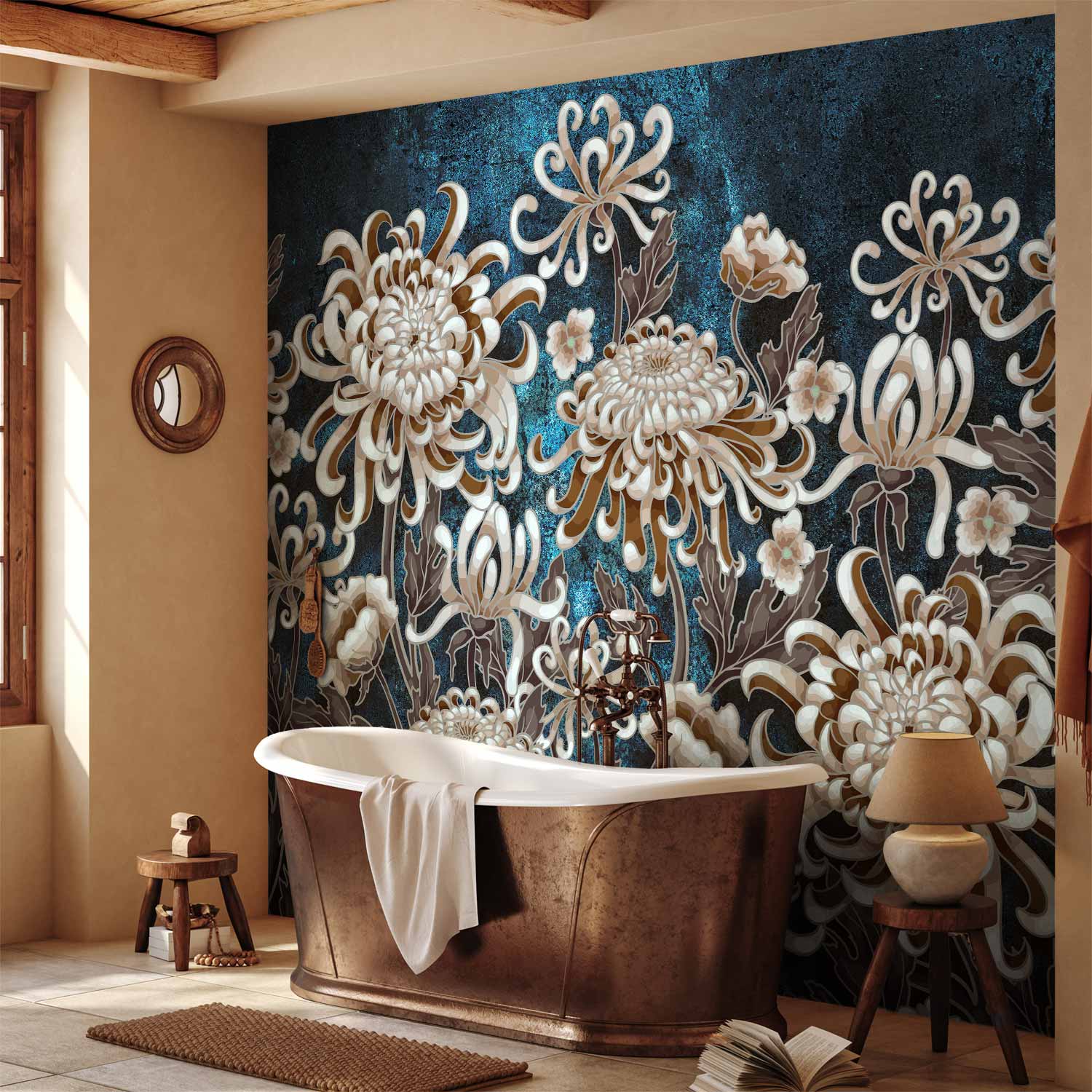 Sea Flowers Floral Wall Mural