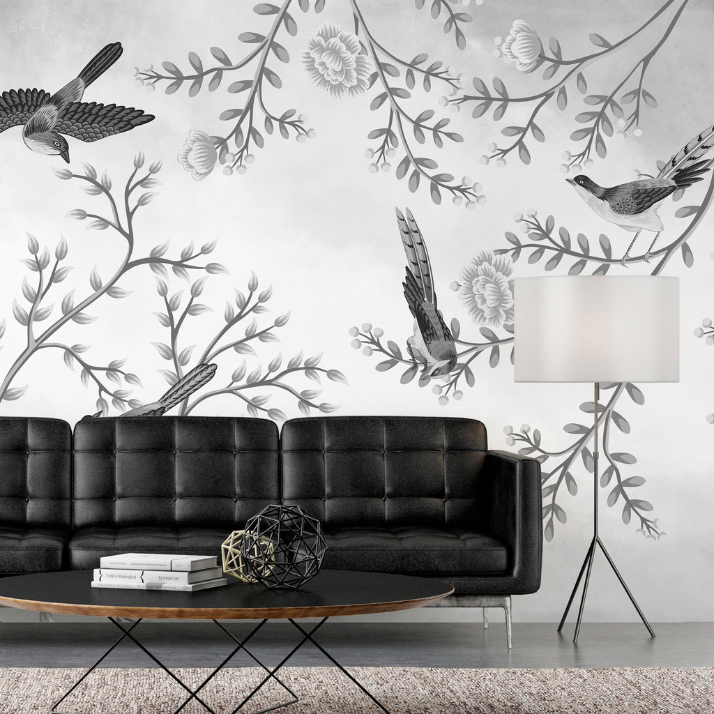 Wall Mural Birds in the Garden - Third Variant