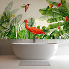Exotic Birds Vintage Wall Mural