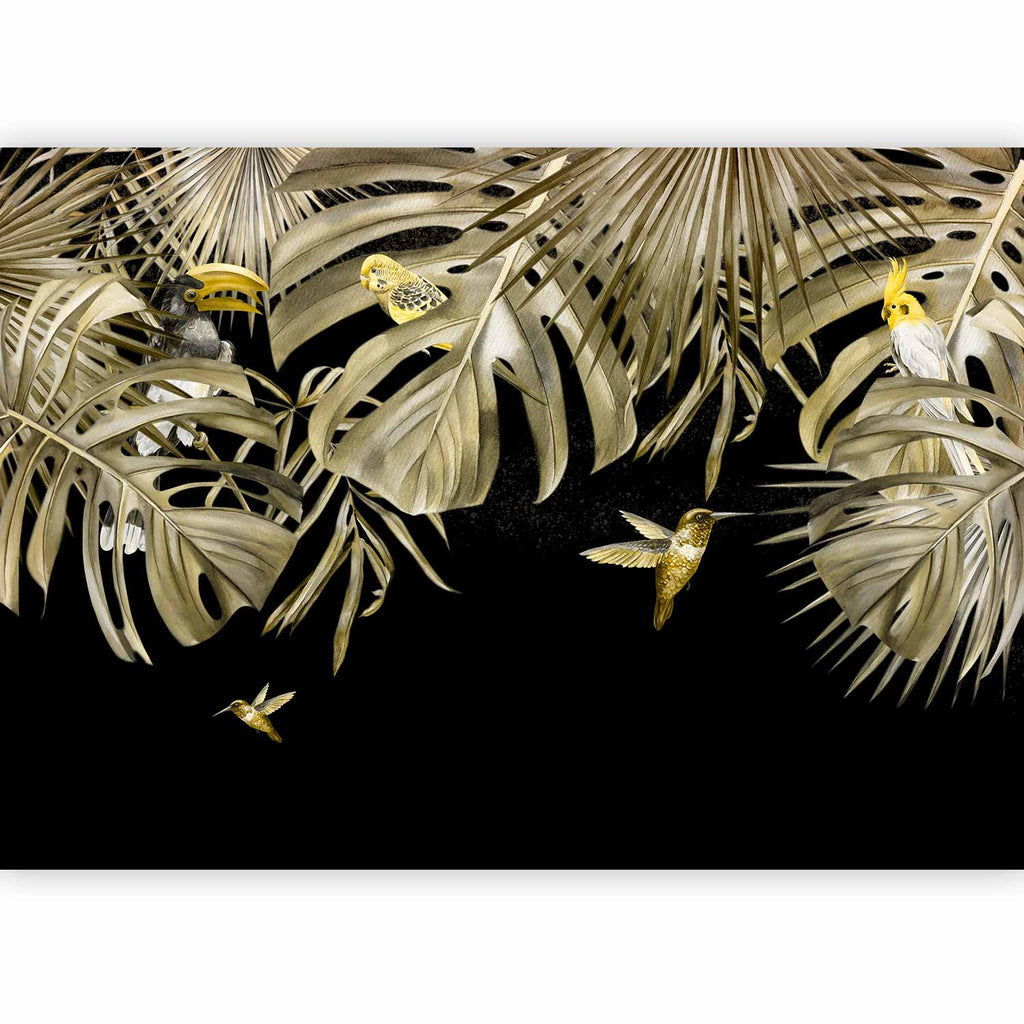 Farbenfrohes Paradies-Wandbild – Tiere