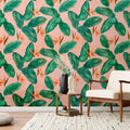 Wild Bushes Leaves Nature Wall Mural