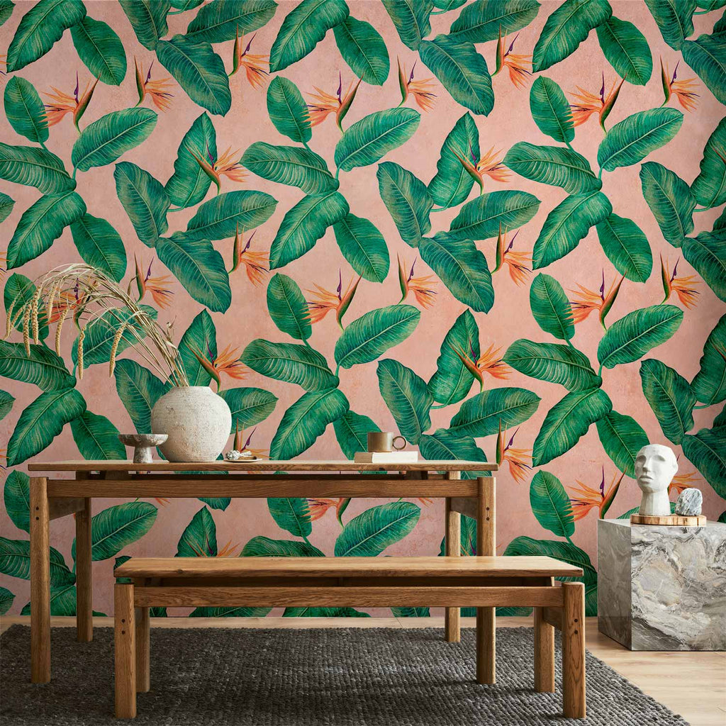 Wild Bushes Leaves Nature Wall Mural