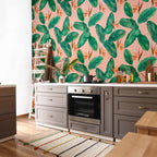 Wild Bushes Leaves Nature Wall Mural