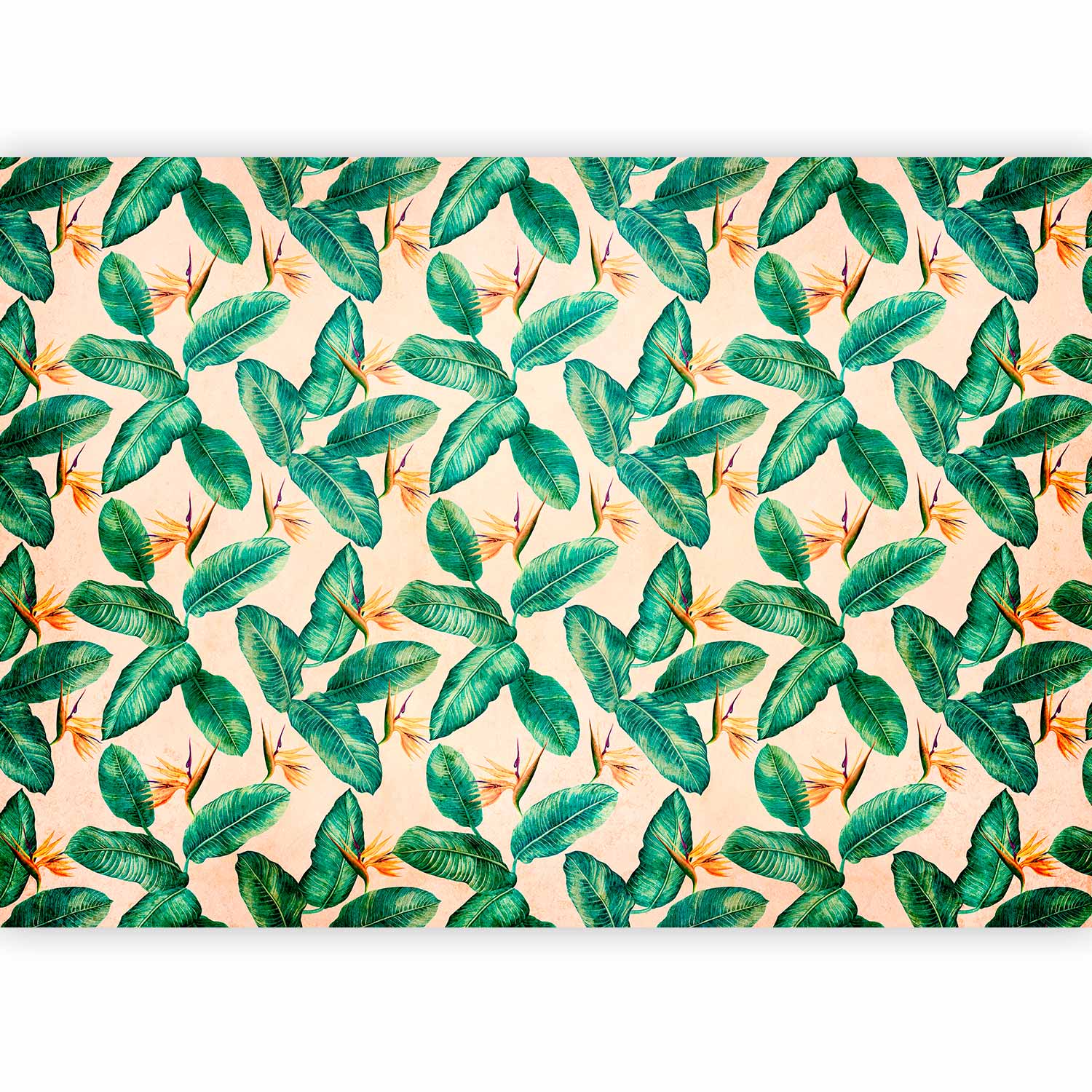 Wall Mural Leaves Artwork - Multicoloured Nature Design